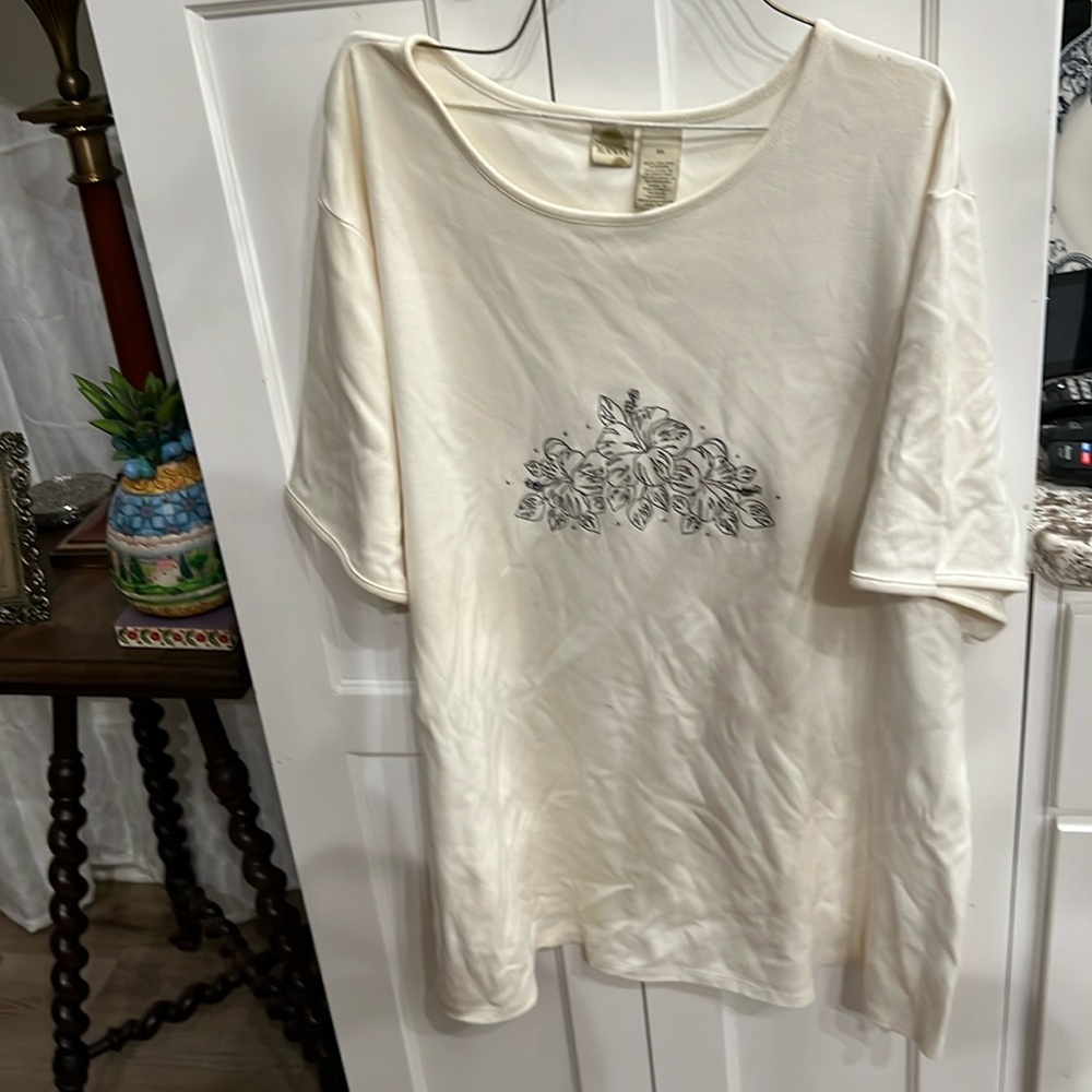 3X ISLANDER 100% cotton ALGODON top short sleeve